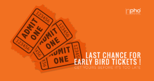 Last chance for Early Bird tickets !